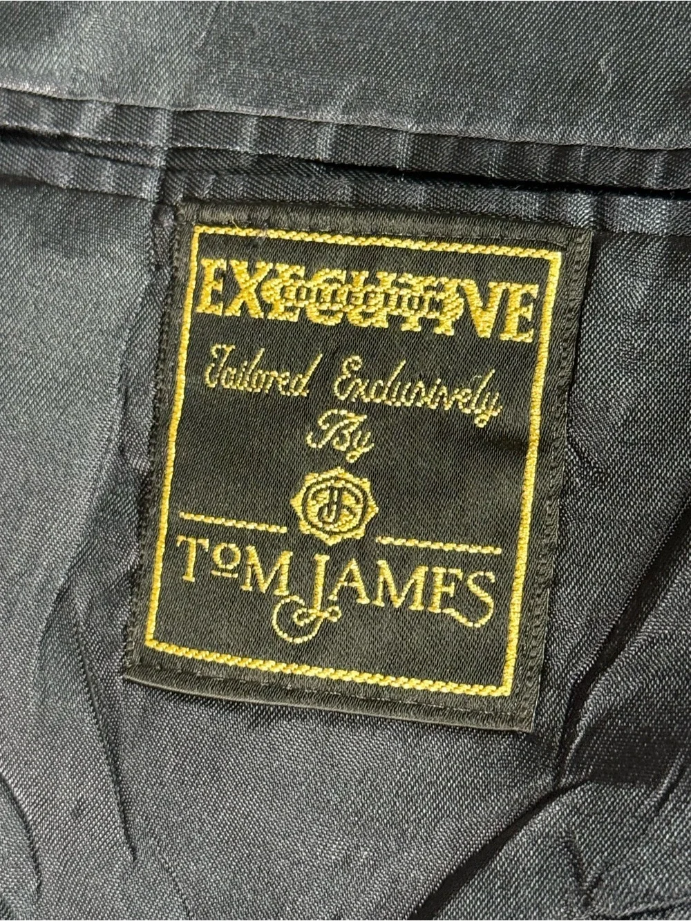 VTG Tom James EC UNITEA Italian Wool Glen Plaid Sport Coat Blazer 46R